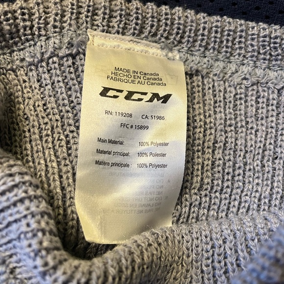 Ice hockey socks - adult CCM Plain gray unisex, one size - Picture 6 of 6